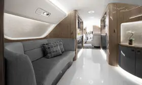 Embraer Lineage 1000- one of the Jet cabin sections